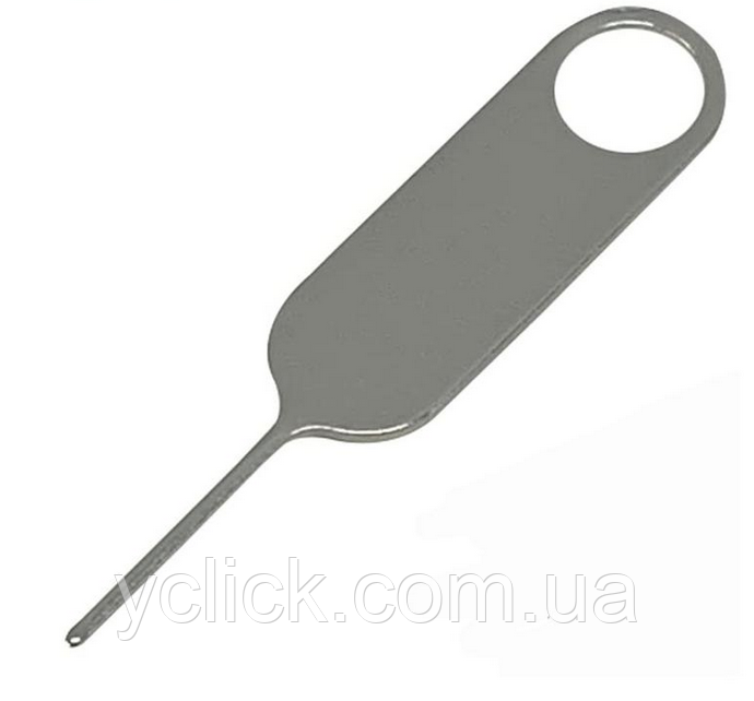 Ключ-скріпка для лотка СИМ-карти 1 шт. OKJ211. Булавка, голка для витягання sim картки телефона, смартфона