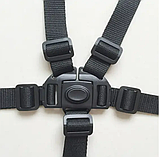 П'ятиточкові ремені безпеки для коляски Чорний, фото 2