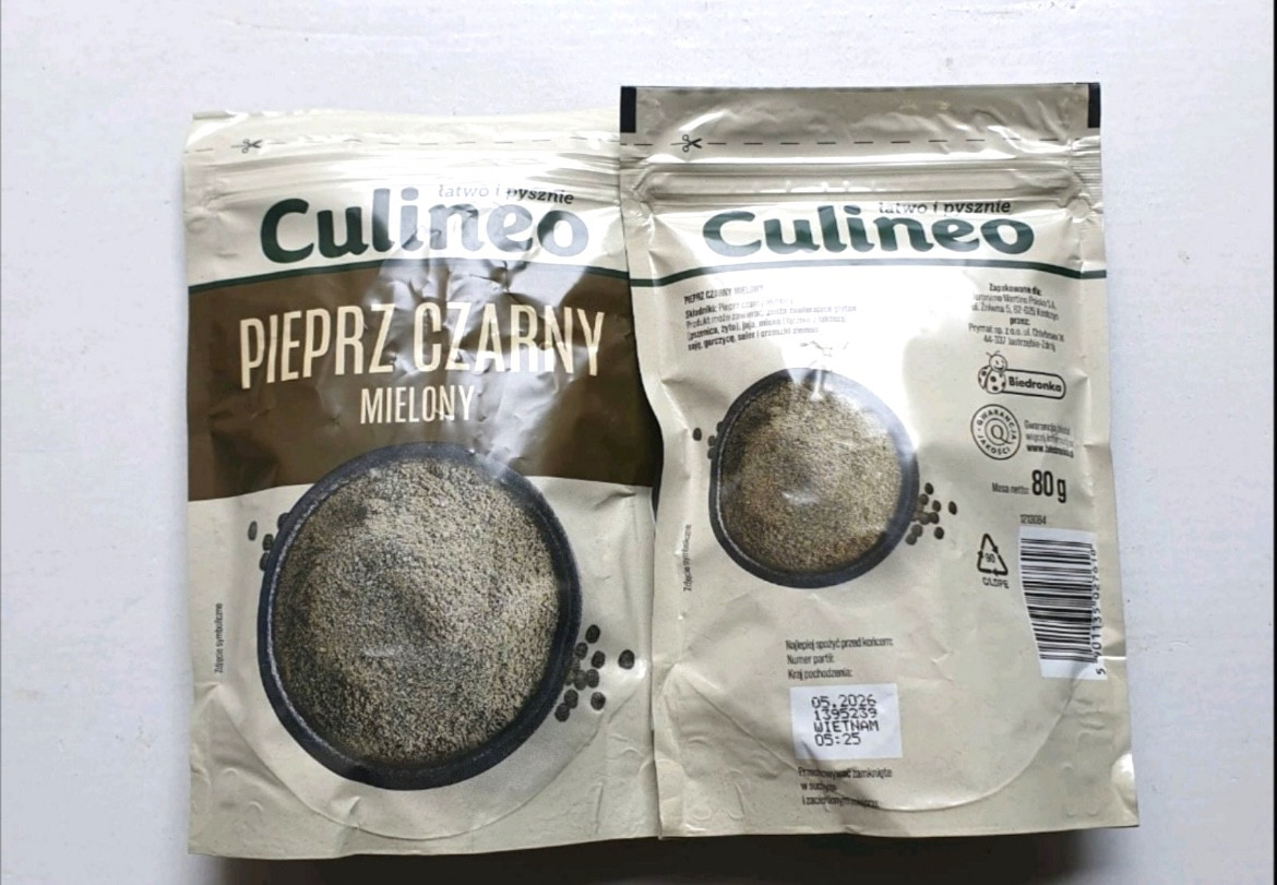 Чорний мелений перець Culineo 80 г