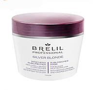 Маска антижелтая Brelil Silver Blonde для осветленных, мелированных и блондированных волос 220 мл