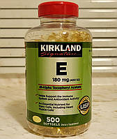 Витамины Kirkland Signature Vitamin E 180 mg 500 капсул витамин Е токоферол