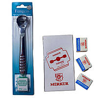 Станок для педикюру металевий + набір лез 100 шт.