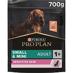 Purina Pro Plan Small & Mini Sensitive Сухий корм для собак дрібних порід з чутливим травленням, лосось 700г