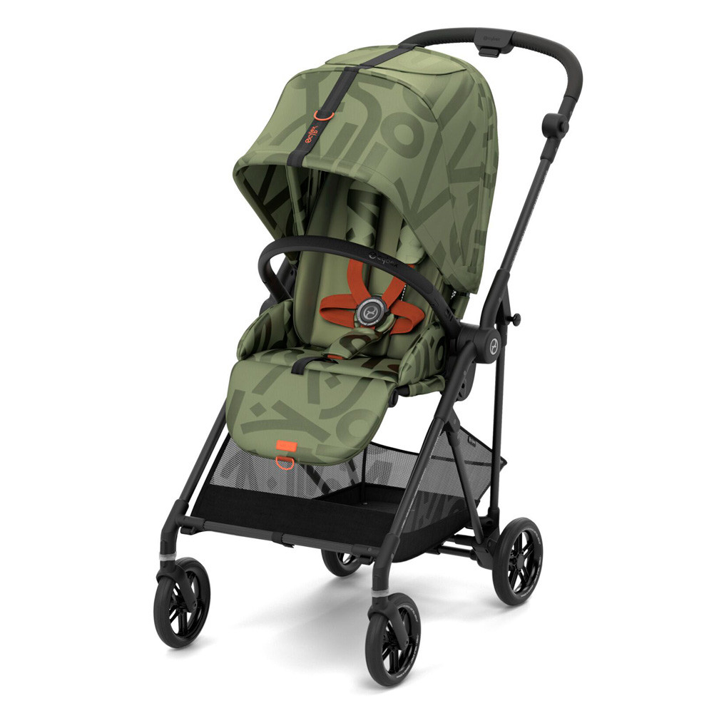 Прогулянкова коляска Cybex Melio Street з бампером (Olive Green)