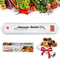 Вакууматор Vacuum Sealer + Подарок Пакеты рулонные 5м*20см / Вакуумный упаковщик еды