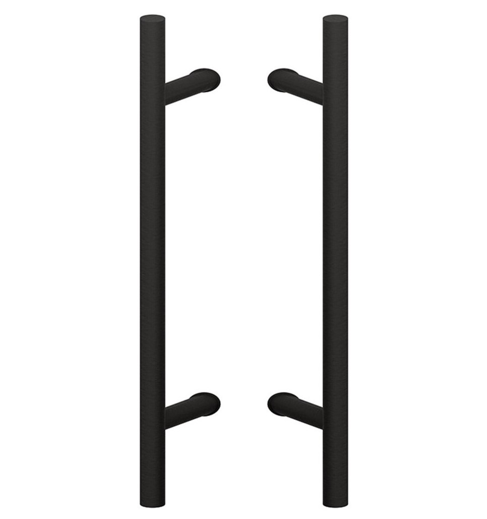 Ручка скоба Wala PA45 (Ø30) 45° 2-стороння чорний матовий (Польща)