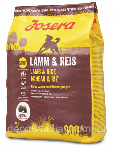JOSERA Lamm & Reis Йозера Лем енд Райс (Ягня та Рис), 900 г