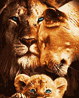 Картина по номерам лев "Семья львов" 40 х 50 см Artissimo PN3999 dom-kazka