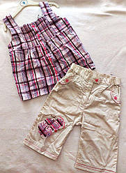 Комплект для дівчинки спідниця та футболка на бретелях (майка) 110, 116 розмір ТН-4