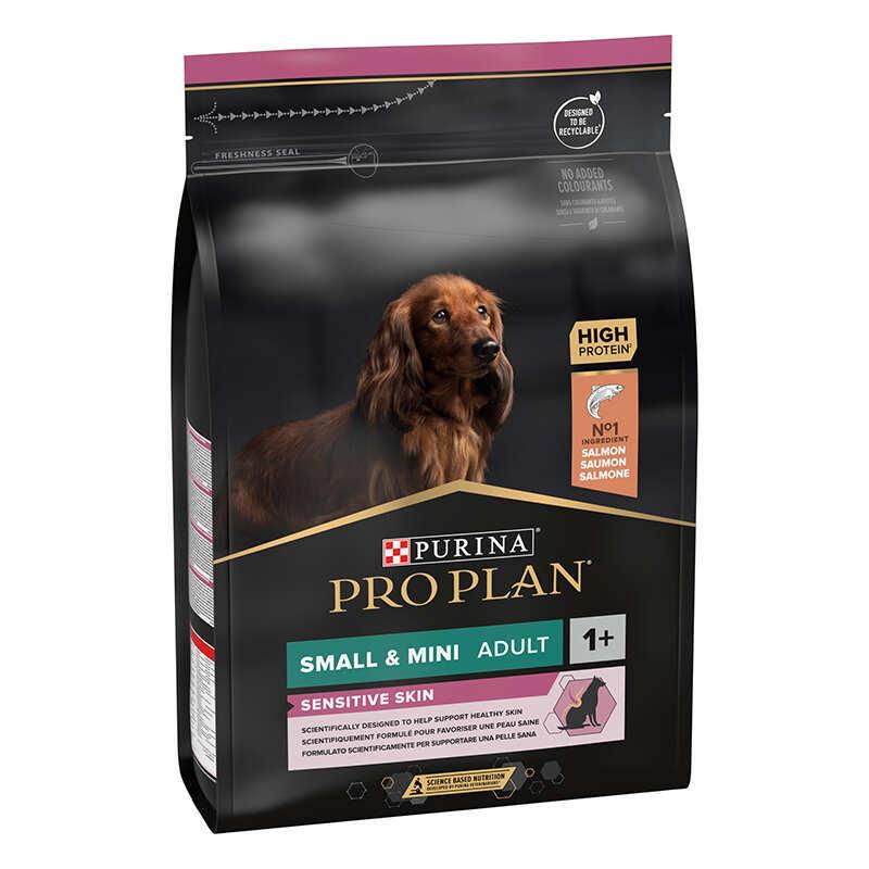 Purina Pro Plan Small & Mini Sensitive Сухий корм для собак дрібних порід з чутливим травленням, лосось 3кг
