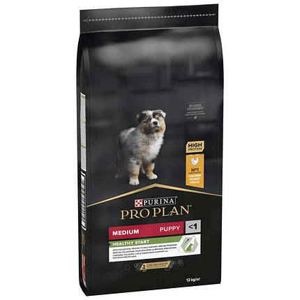 Purina Pro Plan Puppy Medium Chicken Сухий корм для цуценят собак середніх порід з куркою 12кг, фото 1