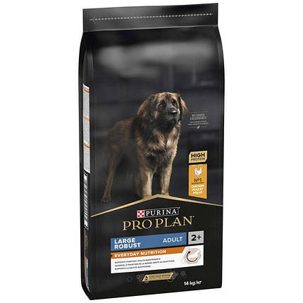 Purina Pro Plan Adult Large Robust Chicken Сухий корм для дорослих собак великих порід з куркою 14кг, фото 1
