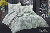 Жакардове покривало з наволочками Тм Palmina 240х260 Sonil колір зелений
