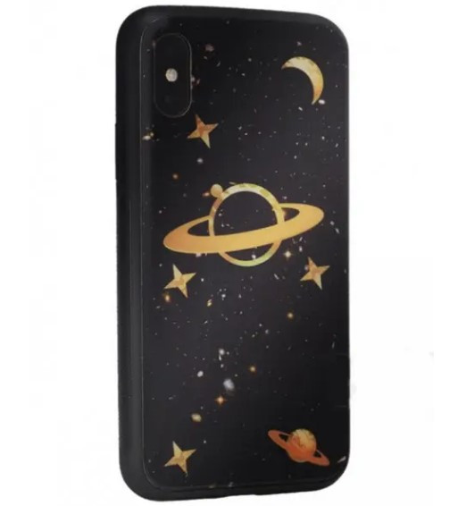 Чохол накладка Glass Design для iPhone X/iPhone Xs Space X, фото 1