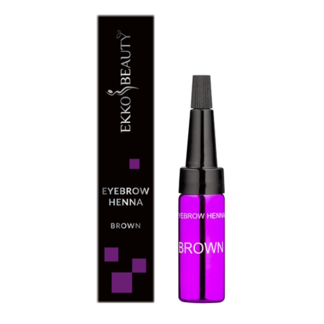 Хна EKKOBEAUTY для брів (Brown), 5 мл