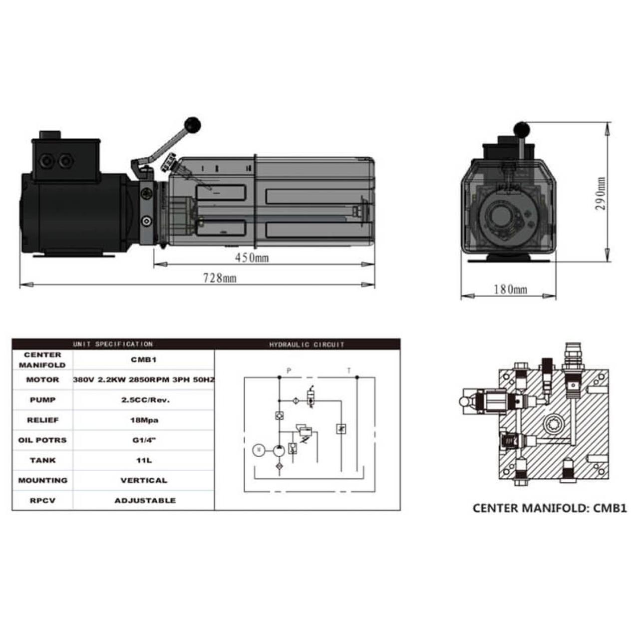 Электрогидравлика на двухстоечные автоподъемники Vibo - фото 3 - id-p543927540