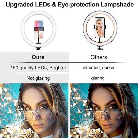 Купить Кольцевая лампа RGB LED MJ33 33 см. с держателем для смартфона ...