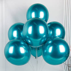 Повітряна куля Хром 10 дюймів упаковка 50 штук duck blue