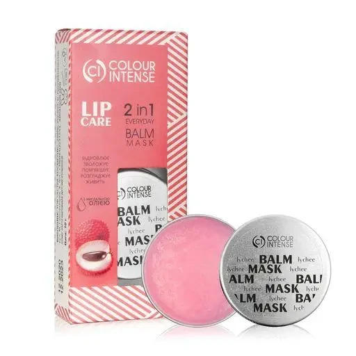 Бальзам-маска для губ Colour Intense Lip Care 2 In 1 Everyday Balm Mask Лічі, живильна, 10 г, фото 1