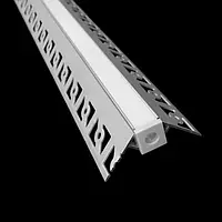 Профіль алюмінієвий зовнішній кут LLS646 та матовий розсіювач (Комплект 3м.)