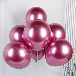 Латексні повітряні кулі 18 дюймів хромовані rose red