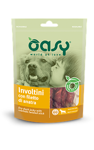 OASY DOG Dry качка Jerky Rawhide Twisted Stick