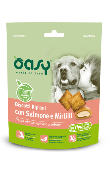 OASY DOG TREATS Лосось та чорниця, фото 1