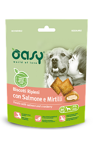 OASY DOG TREATS Лосось та чорниця