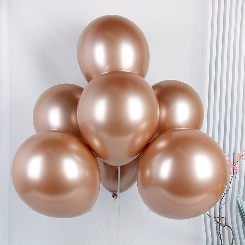 Латексні кулі retro apricot 5 дюймів хромовані 100 шт., фото 1