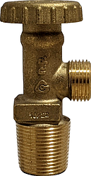 Вентиль для пропанового балона Cavagna 21.8 мм Італія, вентиль балонний газовий