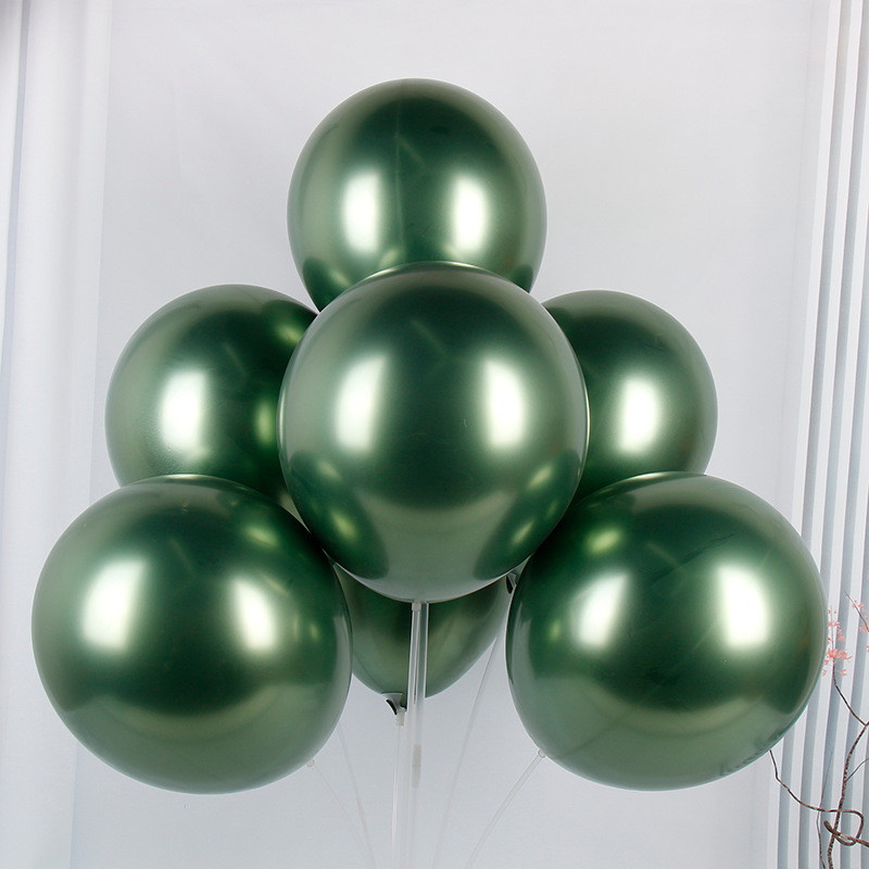 Латексні повітряні кулі 18 дюймів хромовані avocado green