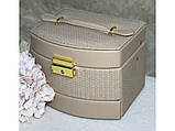 🤍Елегантна скринька органайзер для прикрас, відмінної якості, стильний, компактний, різних кольорів, фото 2