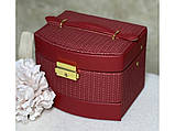 🤍Елегантна скринька органайзер для прикрас, відмінної якості, стильний, компактний, різних кольорів, фото 3