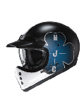 Мотошолом HJC V60 Offera синьо-білий, фото 2