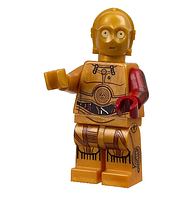 Лего фигурка Звездные войны / Star Wars - лего минифигурка Протокольный дроид C-3PO