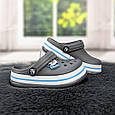 Крокси сабо дитячі для хлопчика сірі  Luck Line 5108, фото 4