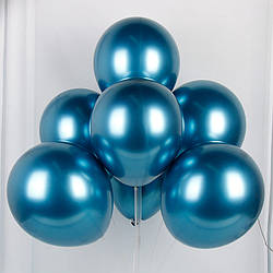 Латексні повітряні кулі 18 дюймів хромовані синій peacock