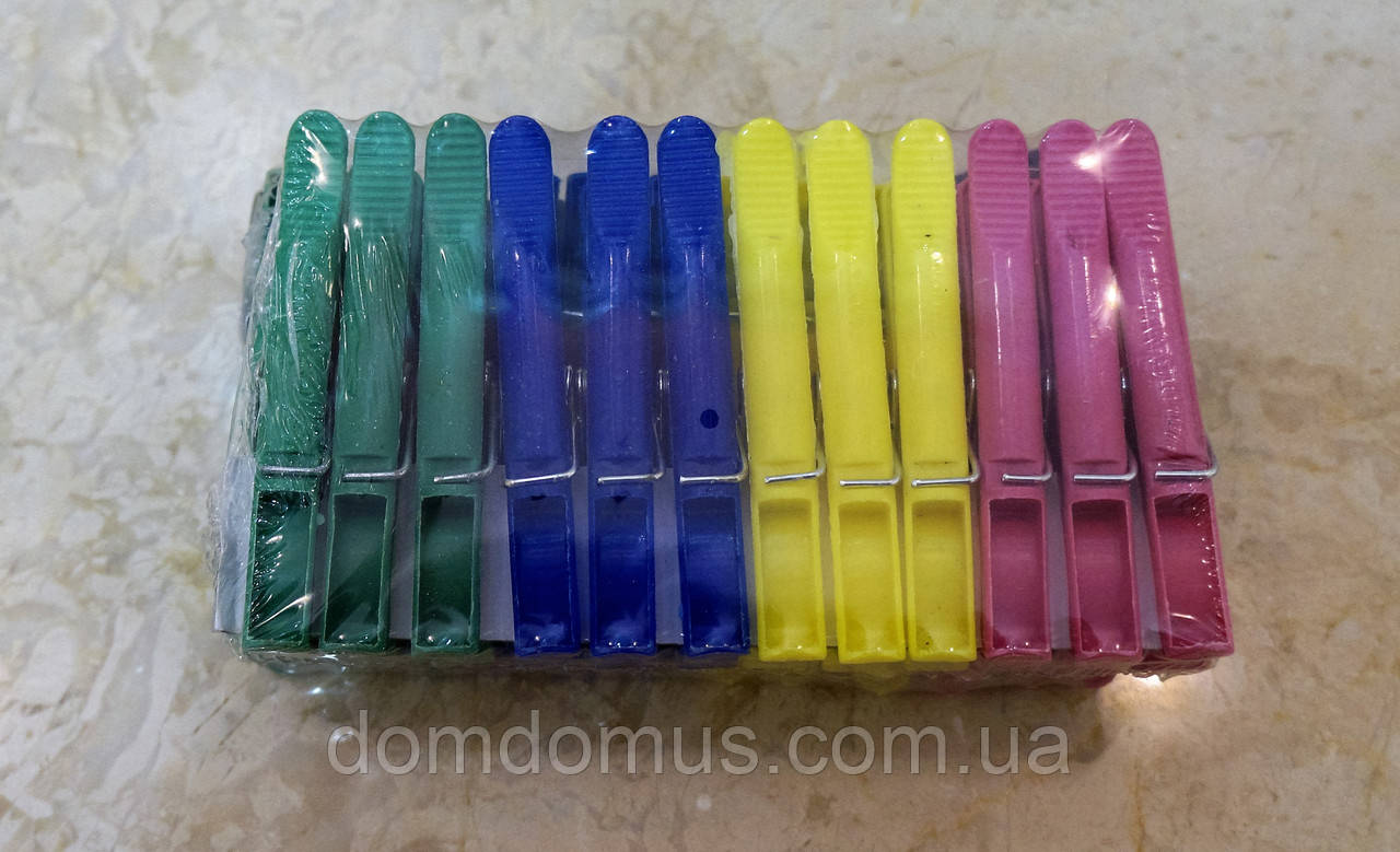 Прищепки бельевые пластиковые "Pinzas", 24 шт./уп., Китай - фото 2 - id-p324807694
