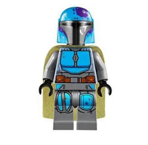 Лего фігурка Зоряні війни/Star Wars — лего мініфігурка синій Мандалорець