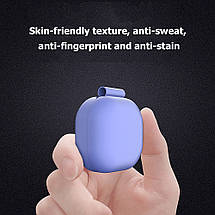 Силіконовий чохол із карабіном для Samsung Galaxy Buds Live light purple, фото 6