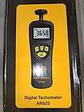 Тахометр контактний Smart Sensor AR925 (0,5 до 19999 об./хв; 0,05 до 1999,9 м/хв) з 5 насадками, фото 3
