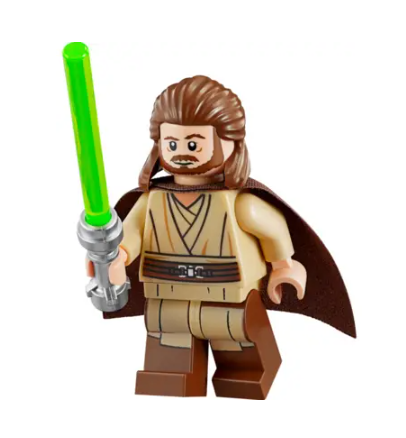 Лего фігурка Зоряні війни/Star Wars — лего мініфігурка Квай-Гон Джинн, фото 1