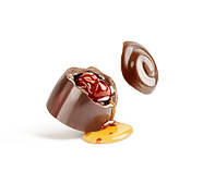 Шоколадні цукерки "Pralines" з вишнями та лікером 😍 140 гр. Австрія, фото 7