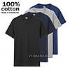 M,L,XL,2XL,3XL. Чоловіча однотонна футболка 100% Cotton, м'який та приємний матеріал - чорна, фото 4