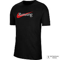 Футболка для бега Nike Dri-FIT CW0945-010 (CW0945-010). Футболки беговые. Товары и экипировка для бега.