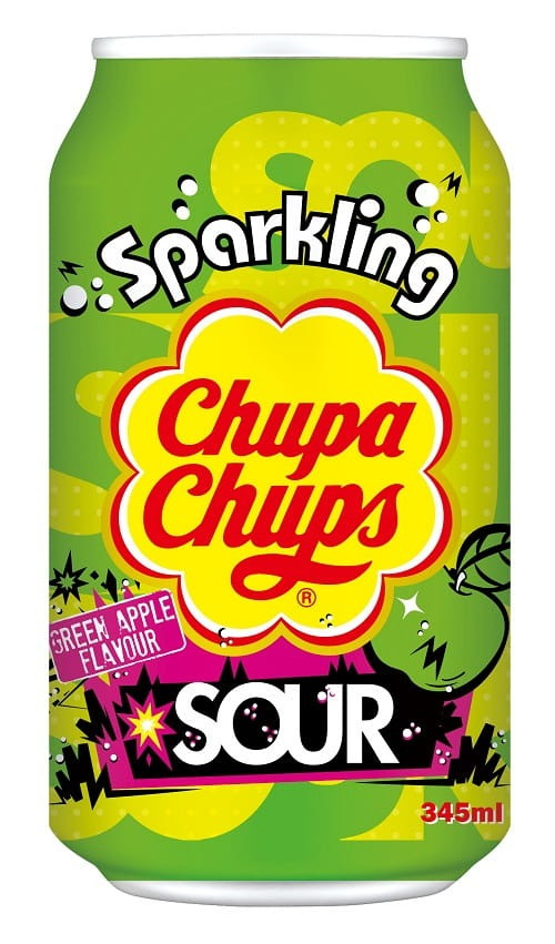Газований напій Chupa Chups Sour Green Apple 335ml