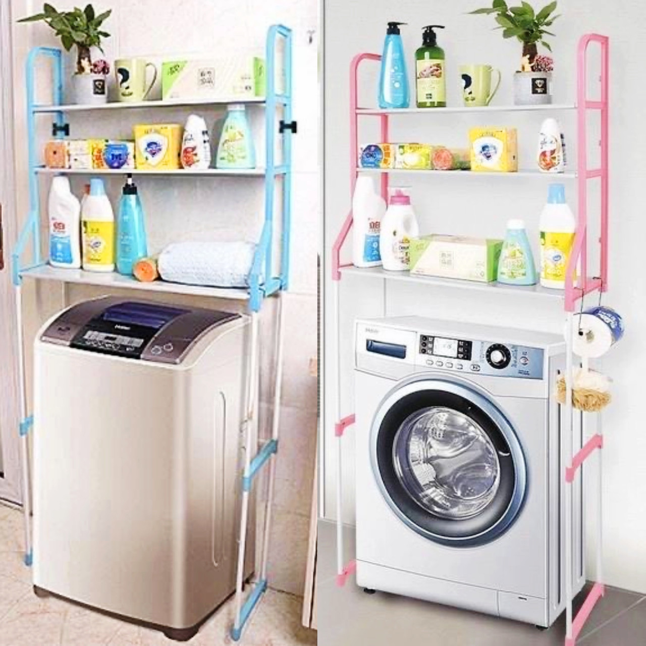 Підлогова стійка органайзер над пральною машиною або унітазом Washing Machine Rack