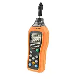 Контактний тахометр PeakMeter PM6208A (MS6208A) (50-19999 об/хв) з 5 насадками, фото 3