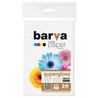 Фотобумага Barva 10x15, 255 g/m2, PROFI, 20арк, supergloss (R255-221)