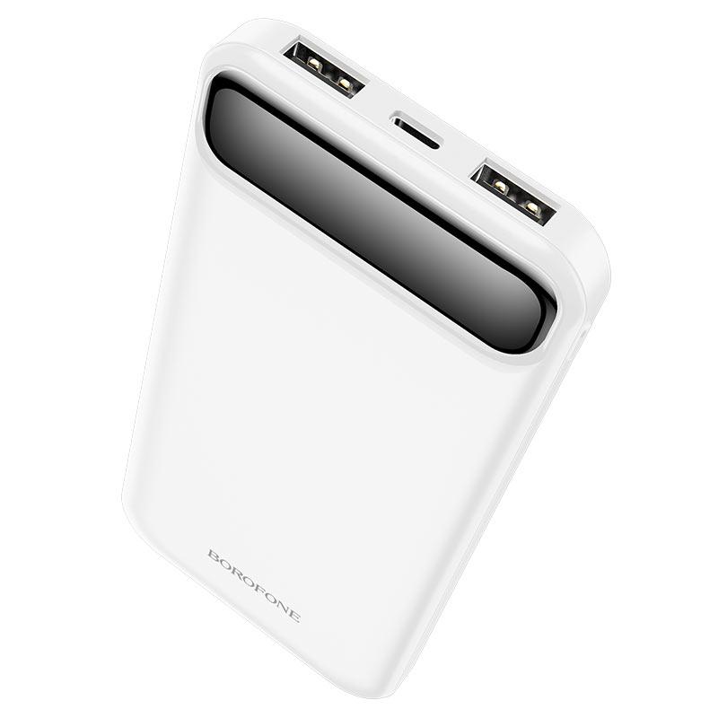 Портативная батарея Power Bank BOROFONE Freeway 10000mAh White (BJ14) - фото 2 - id-p1884829640